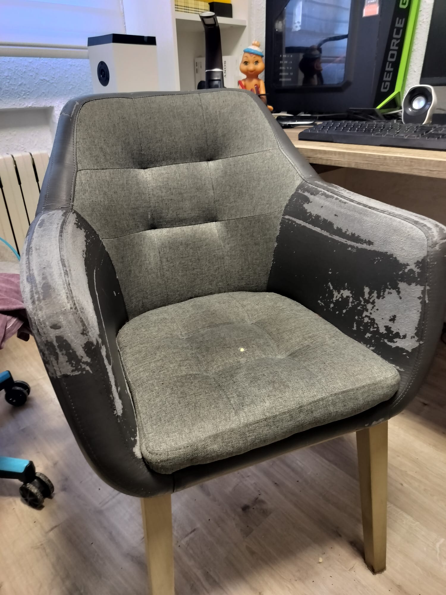 Sillón antes de restauración