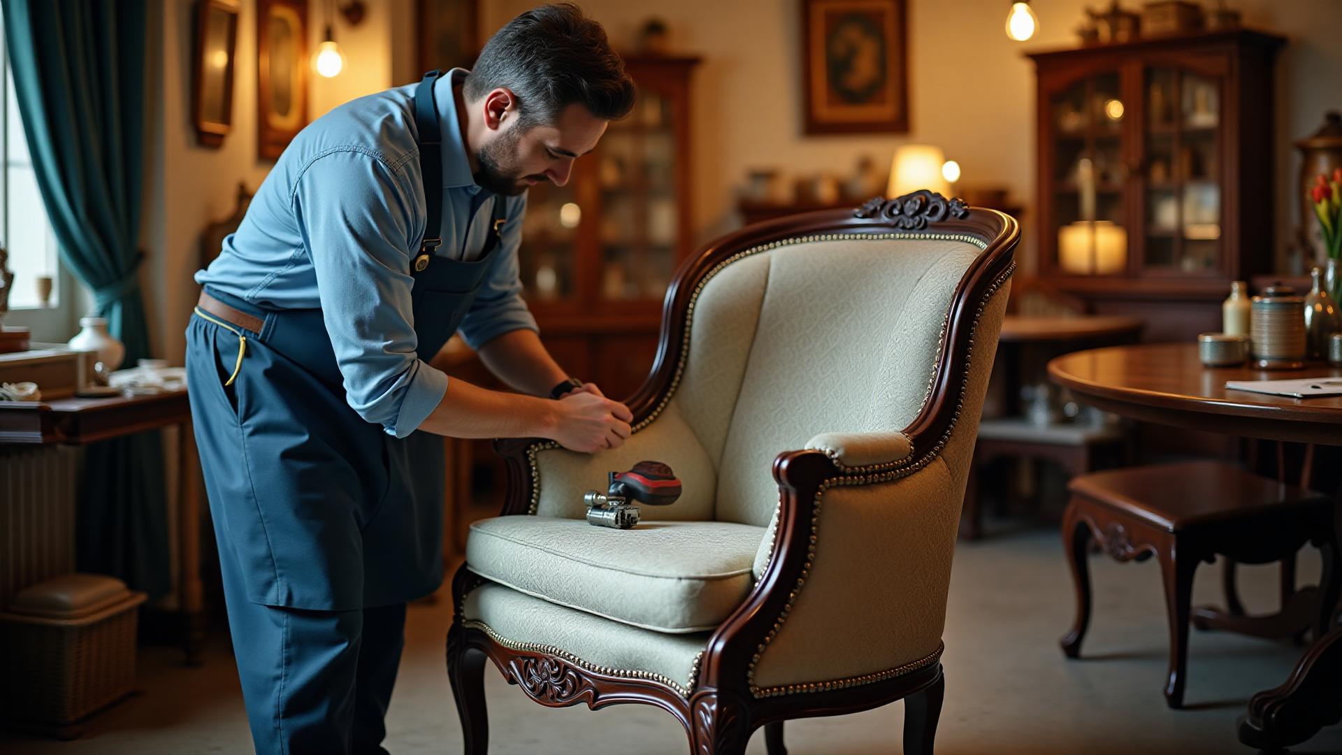 Taller de tapicería artesanal